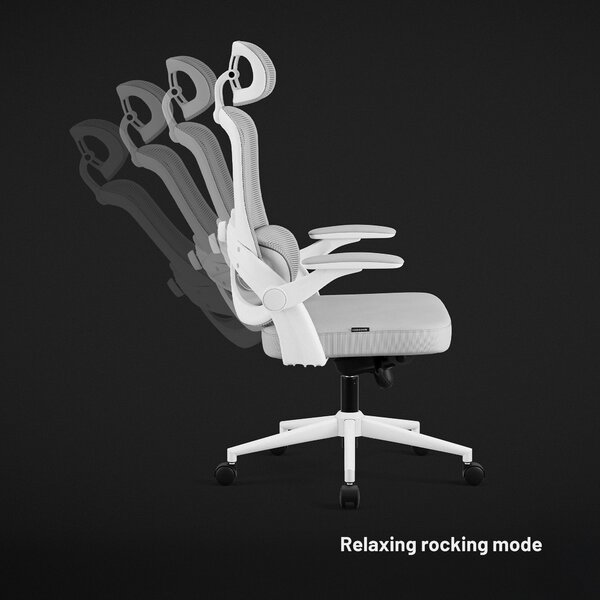 Sedia da ufficio ergonomica grigio chiaro Diablo V-Light