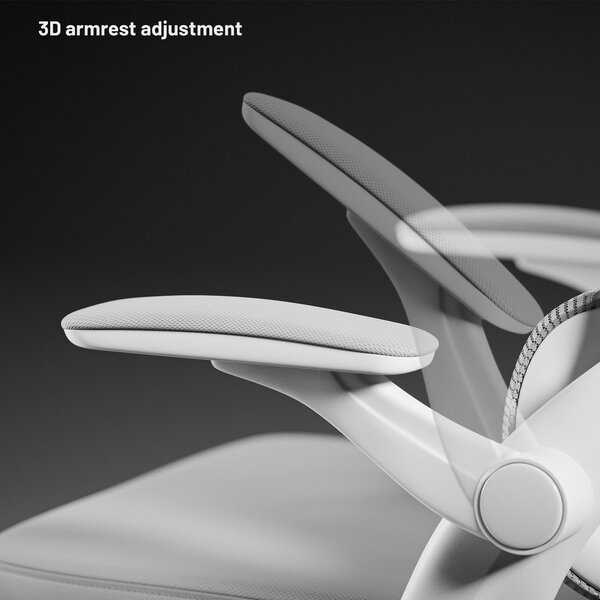 Sedia da ufficio ergonomica grigio chiaro Diablo V-Light