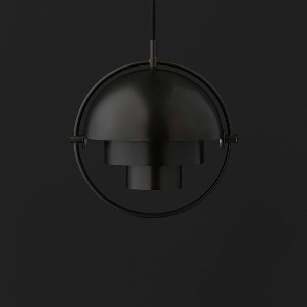 Gubi lampada a sospensione Lite, Ø 36 cm, nero/nero