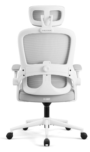 Sedia da ufficio ergonomica grigio chiaro Diablo V-Light