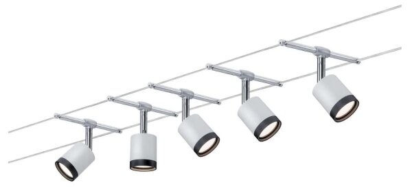 Paulmann 3981 - Set 5xLED/4W sistema a cavo completo TUBE 230V