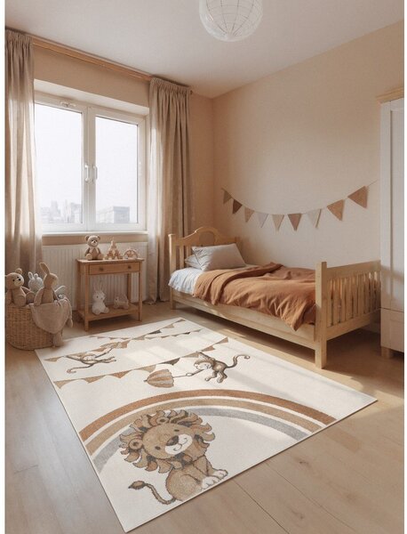 Tappeto per bambini crema 120x170 cm Roar like a Lion Rainbow Party - Villeroy&Boch