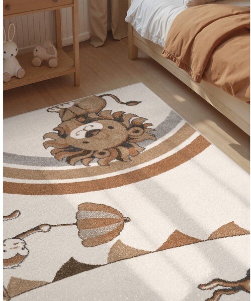 Tappeto per bambini crema 120x170 cm Roar like a Lion Rainbow Party - Villeroy&Boch