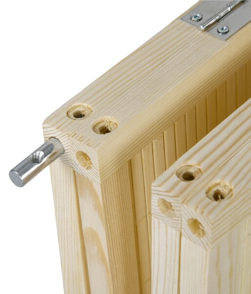 HOMCOM Paravento in bambù 6 pannelli 270 x 180 cm separatore d'ambiente separatore pieghevole - naturale