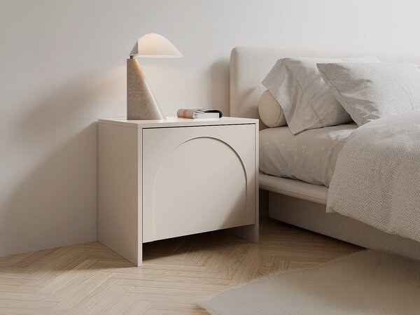 Lotto di 2 comodini con 1 anta - Beige - NALYRA di Maison Céphy