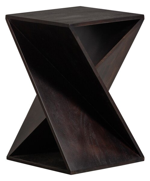 Tavolino in acacia massiccia 41x41 cm Ikem – WOOOD