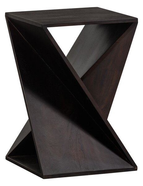 Tavolino in acacia massiccia 41x41 cm Ikem – WOOOD