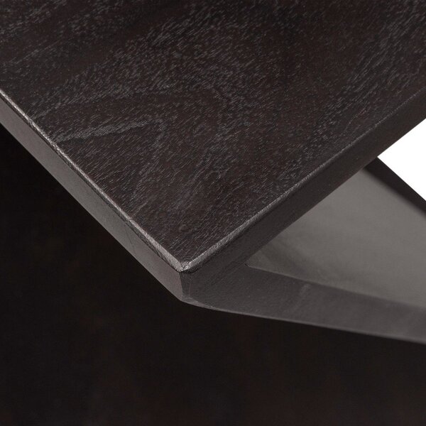 Tavolino in acacia massiccia 41x41 cm Ikem – WOOOD