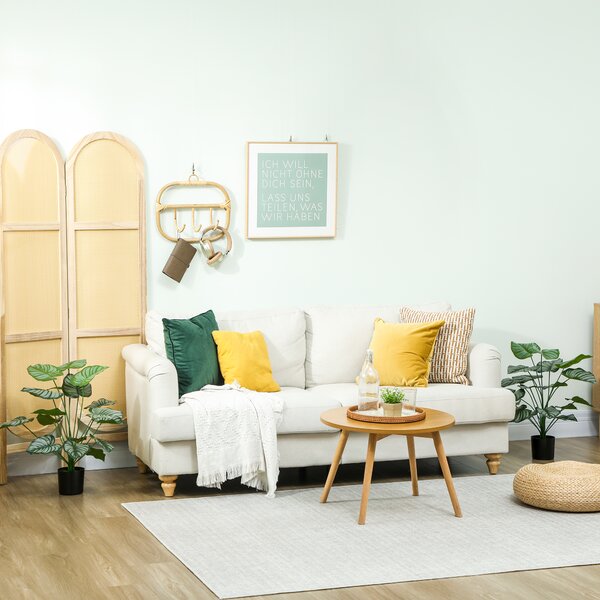 HOMCOM Piante Artificiali Decorative 65 cm Piante Artificiali con Vaso per Interni Verde | Aosom Italy