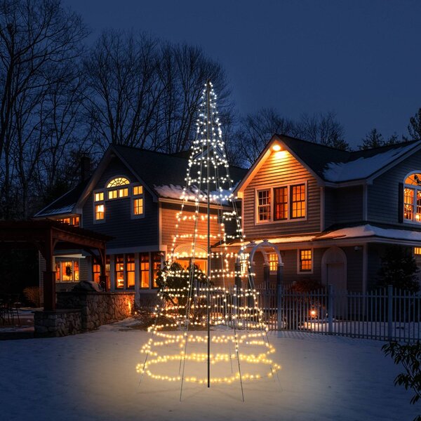 Twinkly Light Tree da esterni, RGBW, altezza 600cm