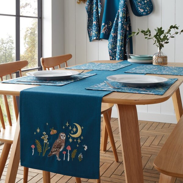 Runner in cotone 33x220 cm Enchanted Twilight Animals – Catherine Lansfield