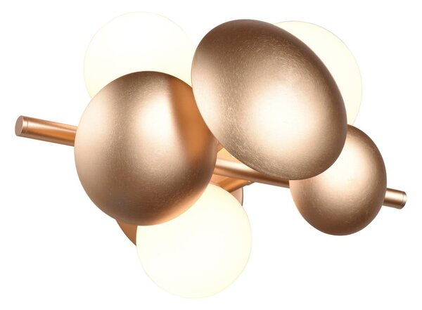 Lampada da parete in oro e bianco Bubble - Trio Select