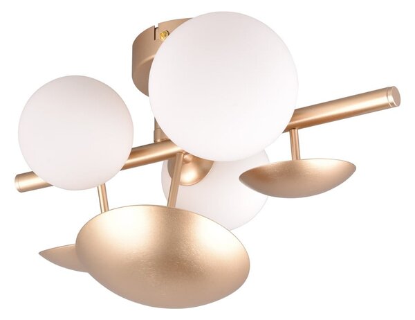 Lampada da parete in oro e bianco Bubble - Trio Select