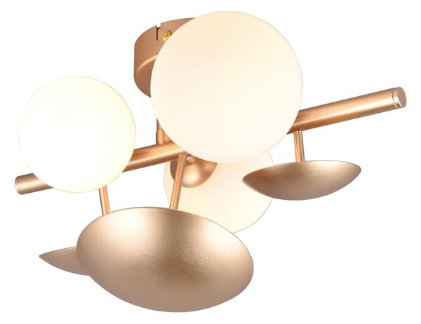 Lampada da parete in oro e bianco Bubble - Trio Select
