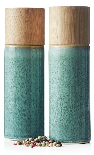 Set macina pepe e sale verde in ceramica 2 pz Gastro Green – Bitz