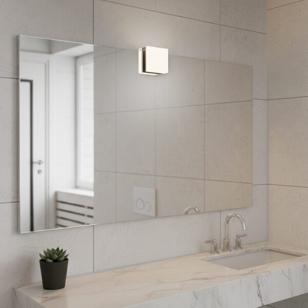 Lampada LED da Specchio Quadrata 3W IP54 - Da cornice o filo lucido Colore Bianco Naturale 4.000K