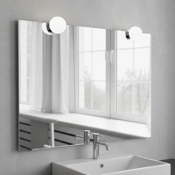 Lampada LED da Specchio Rotonda 3W IP54 - Da cornice o filo lucido Colore Bianco Naturale 4.000K