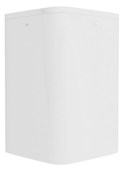 Plafoniera da soffitto E27 Quadrata IP54 in Alluminio - Bianca