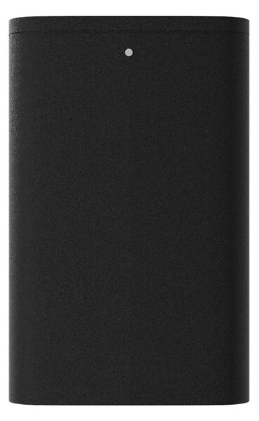 Plafoniera da soffitto E27 Quadrata IP54 in Alluminio - Nera