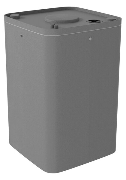 Plafoniera da soffitto E27 Quadrata IP54 in Alluminio - Grigia