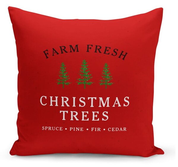 Federa decorativa natalizia rossa, 43 x 43 cm Christmas Noel - Kate Louise