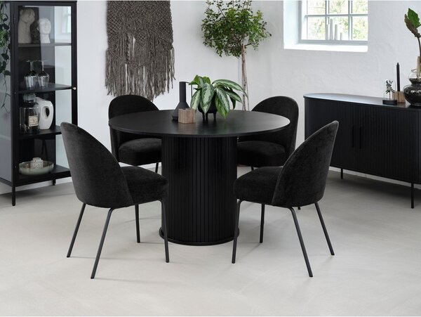 Sedia da pranzo nera Creston - Unique Furniture
