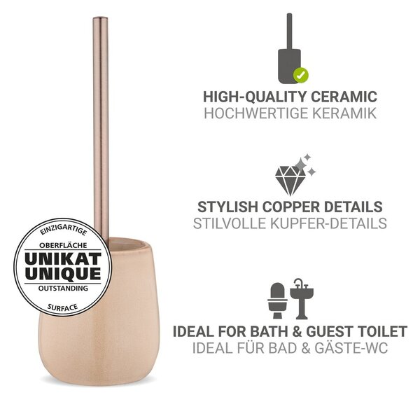 Scopino WC beige in ceramica Sirmione – Wenko