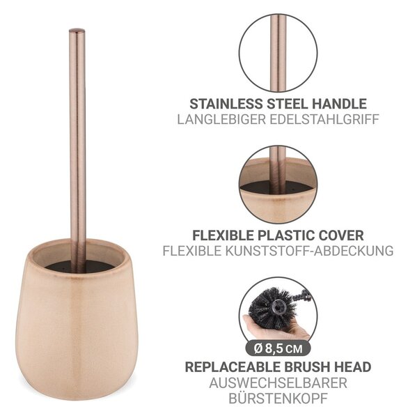 Scopino WC beige in ceramica Sirmione – Wenko