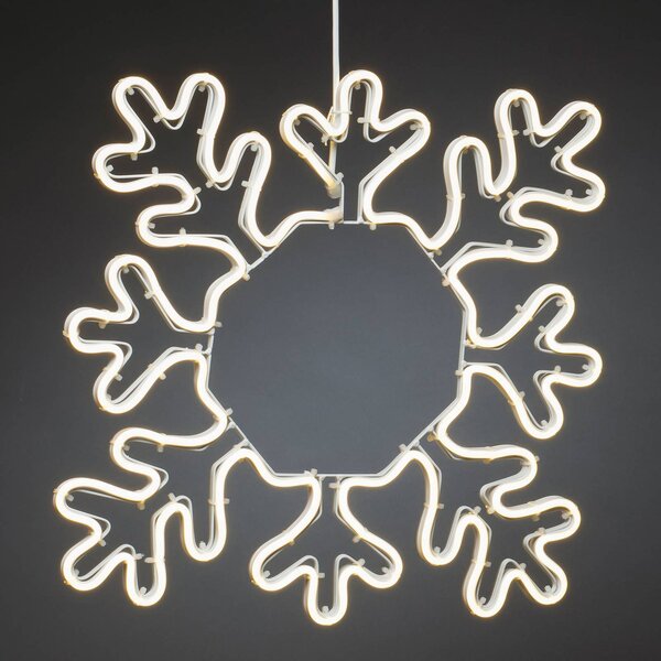 Konstsmide Christmas Profilo decorativo LED fiocco di neve da esterni