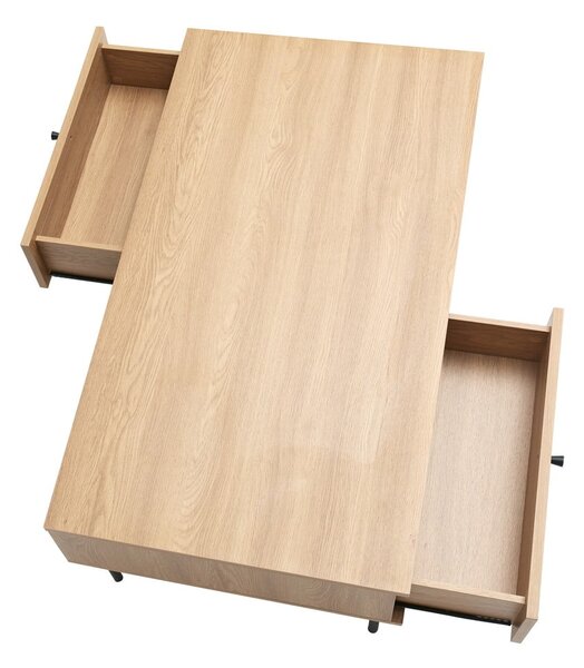 Tavolino in colore naturale 60x110 cm Pensacola - Unique Furniture