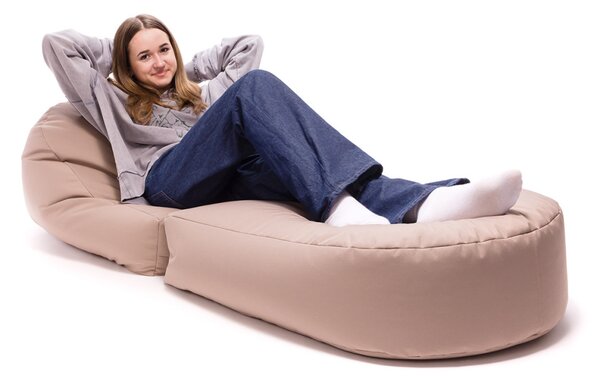 Solaya pouf sacco reversibile in chaise longue