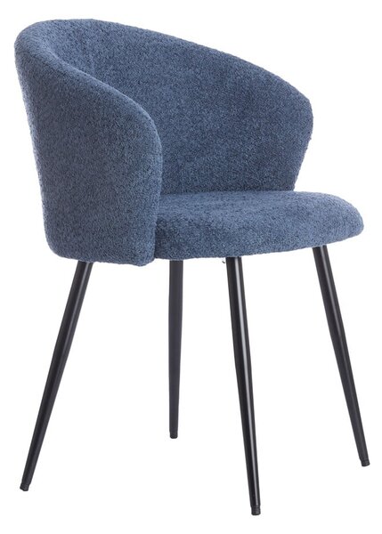 Set di sedie da pranzo blu in metallo 2 pz Radaja – Light & Living