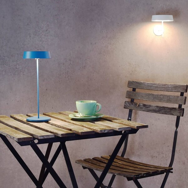 Deko-Light Lampada LED da tavolo Miram accu, dimming, blu