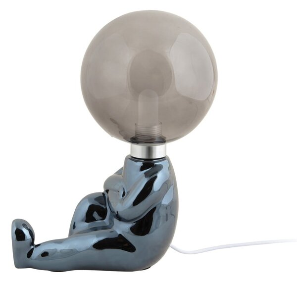 Lampada da tavolo per bambini grigia Joey – Leitmotiv