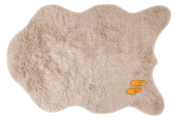 Ecopelliccia beige Montone, 180 x 270 cm - Tiseco Home Studio