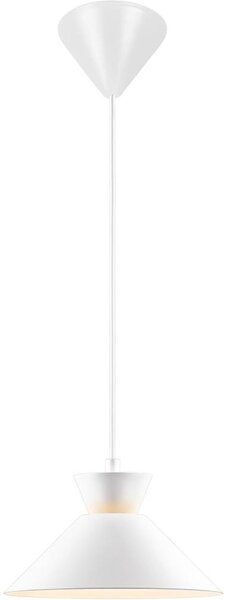 Nordlux - Lampadario a sospensione con filo DIAL 1xE27/40W/230V diametro 25 cm bianco