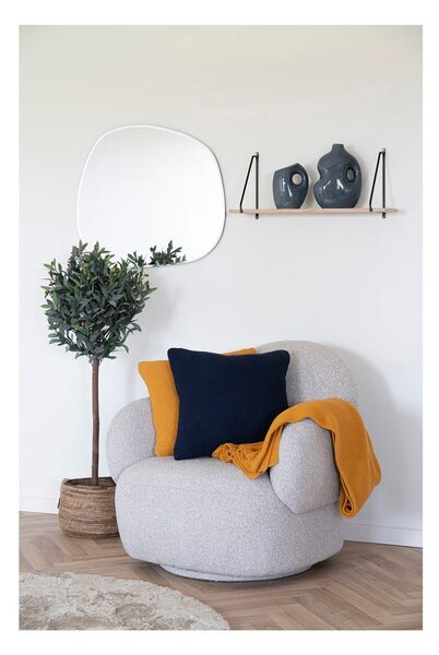 Coperta gialla in cotone riciclato 130x170 cm Santos - House Nordic