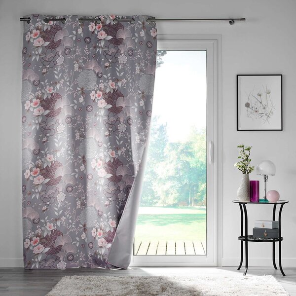 Tenda oscurante in microfibra grigia 135x260 cm Yokahama - douceur d'intérieur