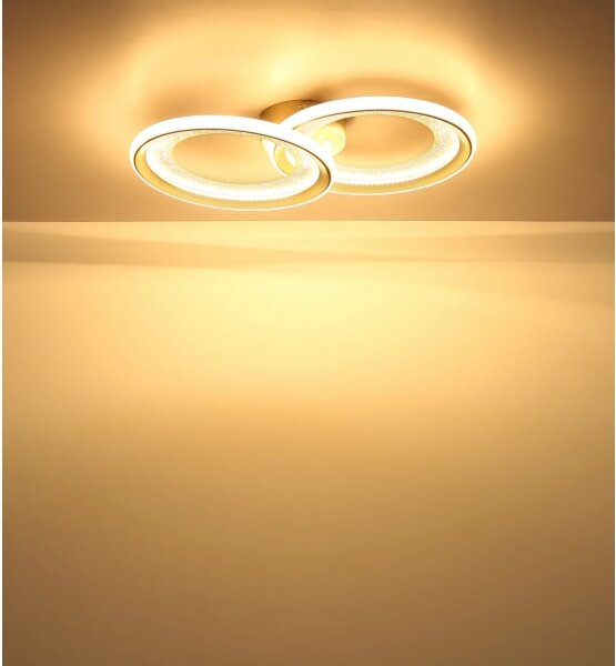 Globo 48064-30S - Plafoniera GLITRA LED/30W/230V 3000K 31,5x52,5 cm