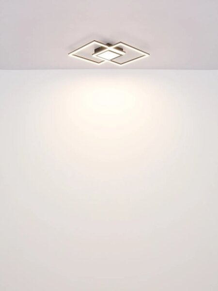 Globo 48468-32 - Plafoniera LED dimmerabile SAUNDERS 32W/230V 42,6x42,6 cm
