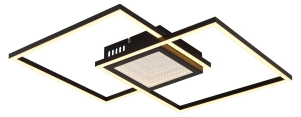 Globo 48468-32 - Plafoniera LED dimmerabile SAUNDERS 32W/230V 42,6x42,6 cm