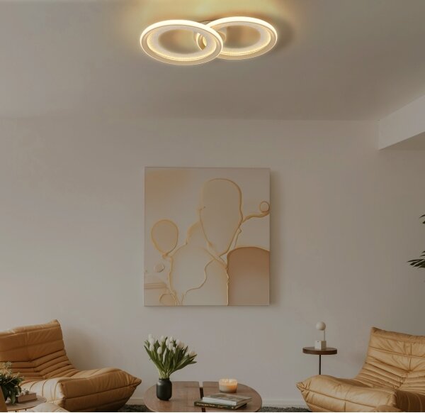 Globo 48064-30S - Plafoniera GLITRA LED/30W/230V 3000K 31,5x52,5 cm