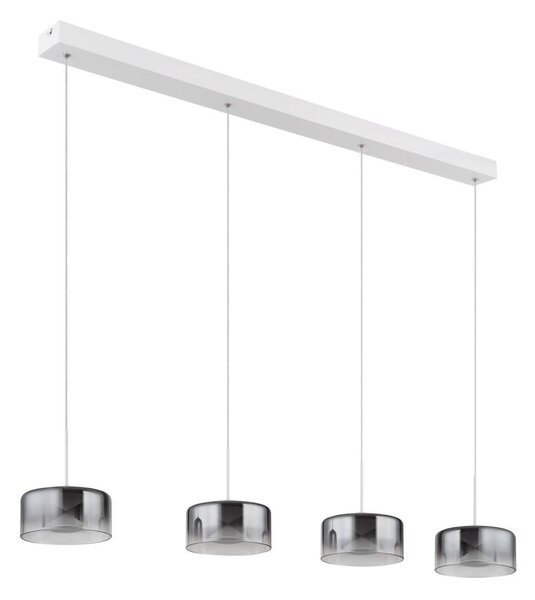Globo 16024-4WR - Lampadario a cavo BELINDA LED/24W/230V bianco/fumé