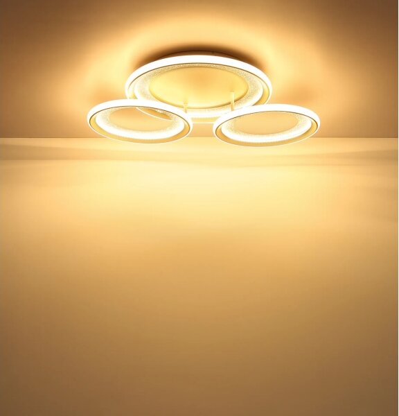 Globo 48064-40S - Plafoniera LED GLITRA LED/40W/230V 3000K 60,5x62,5 cm