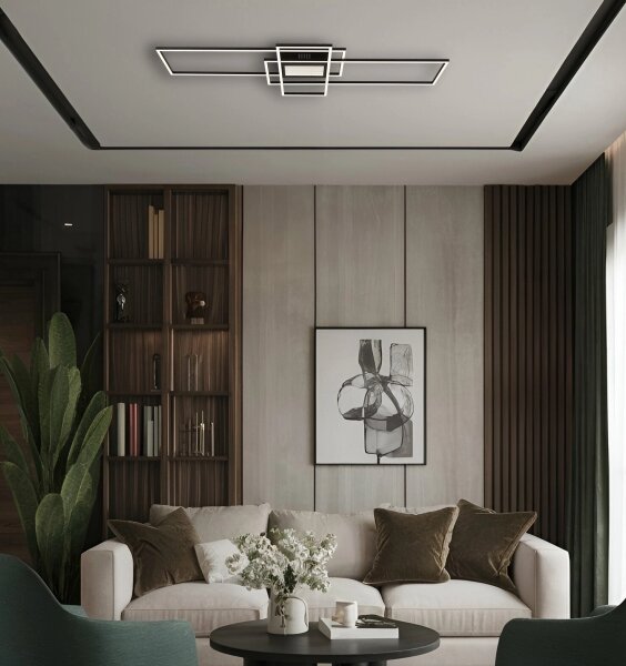 Globo 48468-60 - Plafoniera LED dimmerabile da soffitto SAUNDERS 60W/230V 42x110,8 cm