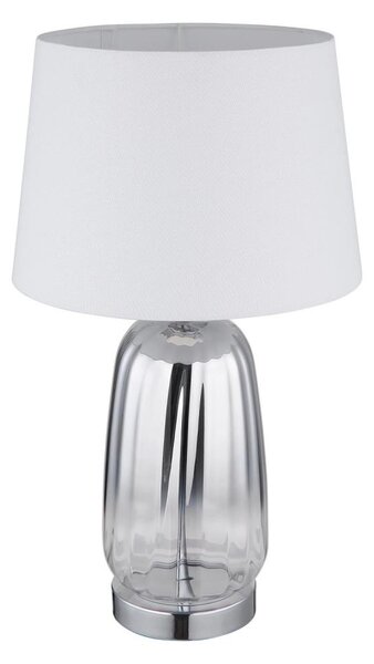 Globo 24142W - Lampada da tavolo CLASSY 1xE27/40W/230V bianco/argento