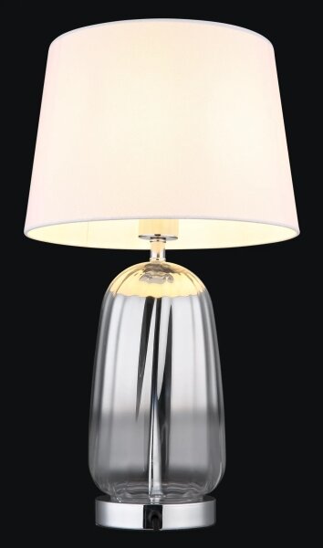 Globo 24142W - Lampada da tavolo CLASSY 1xE27/40W/230V bianco/argento