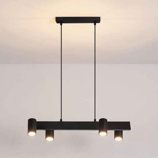 Brilagi - Lampadario a sospensione su cavo SELE 4xGU10/30W/230V nero