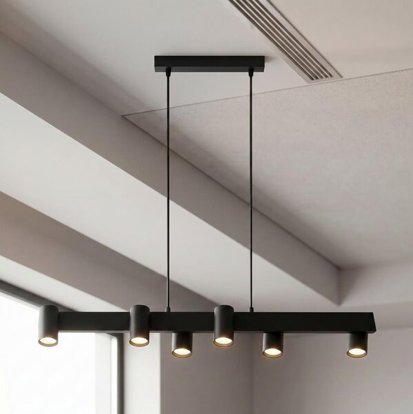 Brilagi - Lampadario sospeso SELE 6xGU10/30W/230V nero