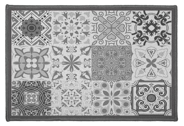 Tappeto grigio lavabile 40x60 cm Persane – douceur d'intérieur
